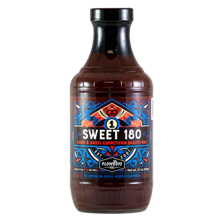 Plowboys Barbecue Sweet 180 BBQ Sauce 16oz - Afbeelding 2